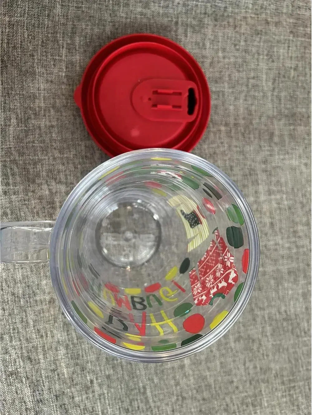 Tervis Bah Humbug 16oz Coffee Mug Cup With Handle Ugly Sweater